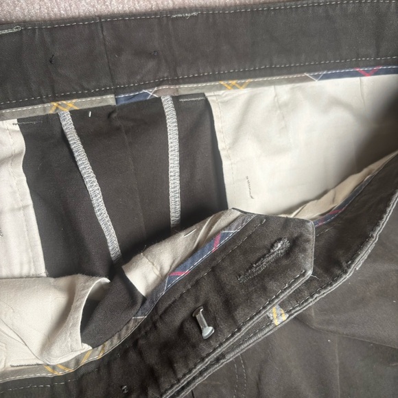 Barbour Trousers – Men’s 34 – Olive Green Cotton Stretch Pants - Picture 7 of 16